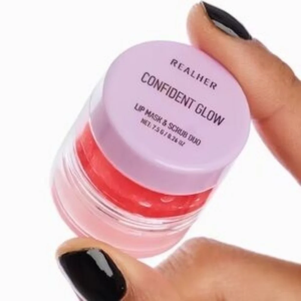 Realher Lip Mask And Scrub Duo Confident Glow New Hydrating Soft
